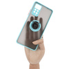 Etui z uchwytem na palec Bizon Case Hybrid Ring do Xiaomi Redmi Note 11 Pro / Pro 5G, przydymione z jasnoniebieską ramką
