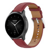 Pasek skórzany do smartwatcha, Bizon Strap Watch Casual, Quick Release 22 mm, bordowy