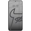 Prywatyzujące szkło hartowane Bizon Glass Edge Shadow do Galaxy S25 Edge, przyciemniane z czarną ramką