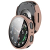 Etui ze szkłem do zegarka Bizon Case+Glass Watch do Samsung Galaxy Watch 8 40 mm, różowe