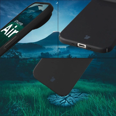 Etui Bizon Case Łupka do iPhone Air, czarne