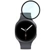 Szkło hybrydowe Bizon Glass Watch Edge Hybrid dla Galaxy Watch 8 44 mm, czarne