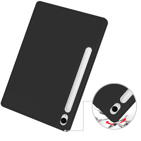 Etui Bizon Case Tab Lizard do Galaxy Tab S10 Lite / S10 FE / S9 / S9 FE, czarne