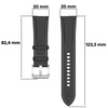 Pasek Bizon Strap Watch Casual do Galaxy Watch FE/7/6/6 Classic/5/5Pro/4/4 Classic, czarny