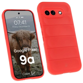 Pancerne etui Bizon Case Tur do Google Pixel 9a, czerwone
