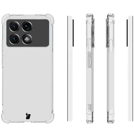 Etui Bizon Case Clear Pack do Poco X6 Pro, przezroczyste