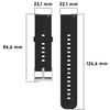 Pasek Bizon Strap Watch Silicone Pro do Huawei Watch 4 46 mm, czarny