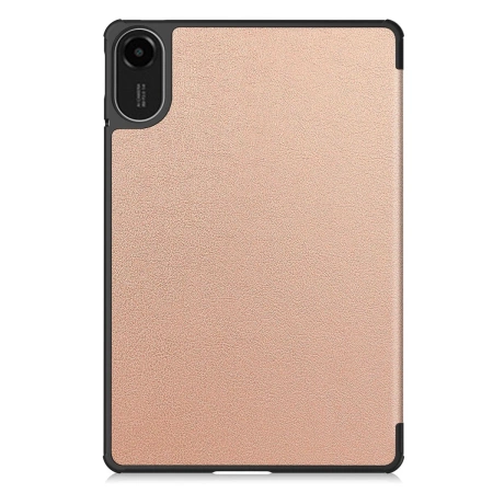 Etui z klapką Bizon Case Tab Croc do Xiaomi Redmi Pad 2, różowozłote
