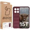 Pancerne etui Bizon Case Tur do Xiaomi 15T, burgundowe