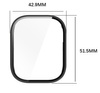 Etui ze szkłem do zegarka Bizon Case+Glass Watch do Xiaomi Redmi Watch 5 Active, czarne