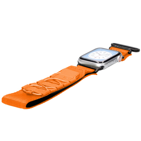 Sportowy pasek do zegarka Bizon Strap Watch Adventure do Apple Watch 42/44/45/49 mm, pomarańczowy