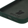 Silikonowe etui Bizon Soft Case do iPhone 16 Pro Max, ciemnozielone