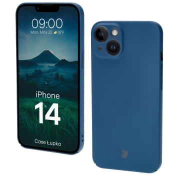 Etui Bizon Case Łupka do iPhone 14, niebieskie