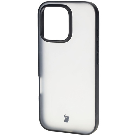 Etui Bizon Case Angelo do iPhone 16 Pro, półprzezroczyste z czarną ramką