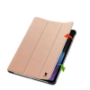 Etui z klapką Bizon Case Tab Croc do Xiaomi Pad 7 / 7 Pro, różowozłote