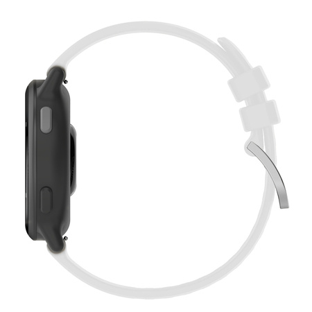 Pasek Bizon Strap Watch Silicone Pro do Garmin Vivoactive 5, biały