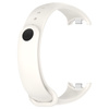 Silikonowy pasek Bizon Strap Watch Dots do Xiaomi Smart Band 10 / 9 / 9 NFC / 8, biały