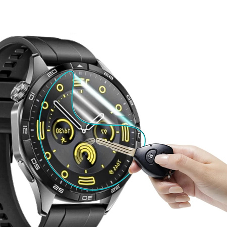 Folia hydrożelowa na ekran Bizon Glass Watch Hydrogel Duo do Huawei Watch GT 4 46 mm, 2 sztuki