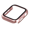Etui ze szkłem do zegarka Bizon Case+Glass Watch do Apple Watch SE 3 / SE 2 / SE / 6 / 5 / 4 (44 mm), różowozłote