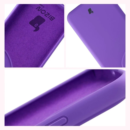 Silikonowe etui Bizon Soft Case do Honor 400 Pro, fioletowe