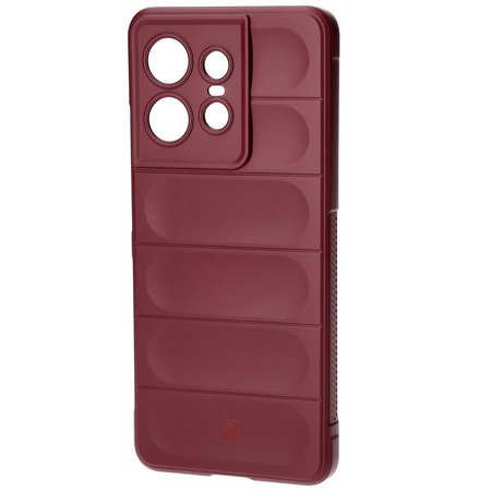 Pancerne etui Bizon Case Tur do Motorola Edge 50 Pro, burgundowe