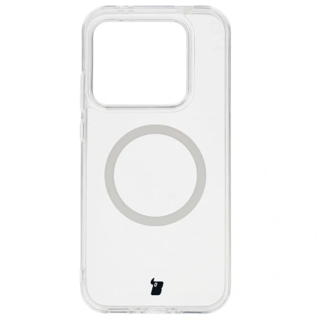 Etui z pierścieniem magnetycznym Bizon Case CrystalO do Realme GT 8 Pro, przezroczyste