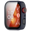 Etui ze szkłem do zegarka Bizon Case+Glass Watch do Huawei Watch Fit 4 Pro, niebieskie