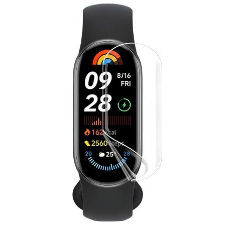 Folia hydrożelowa na ekran Bizon Glass Watch Hydrogel Duo do Xiaomi Smart Band 9, 2 sztuki