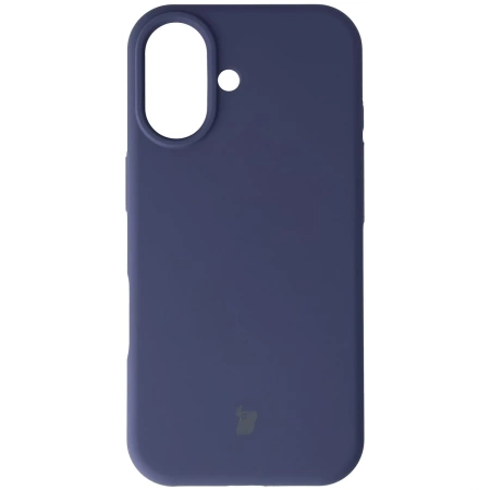 Silikonowe etui Bizon Soft Case do iPhone 17, ciemnoniebieskie
