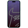 Prywatyzujące szkło hartowane Bizon Glass Edge Shadow do iPhone 15 Pro Max, przyciemniane z czarną ramką