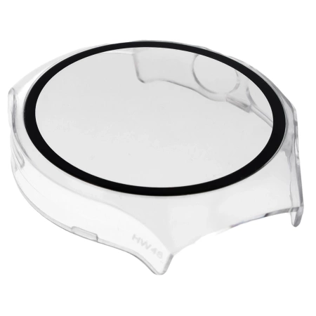 Etui ze szkłem do zegarka Bizon Case+Glass Watch do Huawei Watch 5 46 mm, przeźroczyste