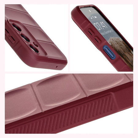Pancerne etui Bizon Case Tur do Galaxy M35 5G, burgundowe