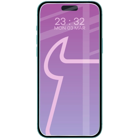 Elastyczne szkło hybrydowe Bizon Glass Mule do iPhone 15