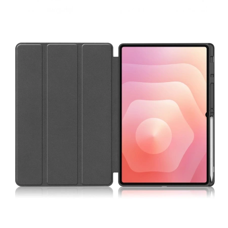 Etui z klapką Bizon Case Tab Lizard do Galaxy Tab S11 Ultra, czarne