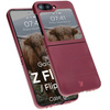 Pancerne etui Bizon Case Tur do Galaxy Z Flip7 FE / Z Flip6, burgundowe