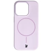 Silikonowe etui z pierścieniem magnetycznym Bizon Soft Case Magnetic do iPhone 14 Pro, jasnofioletowe