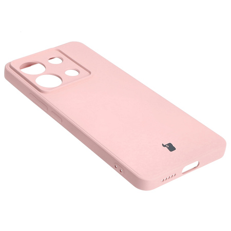 Etui Bizon Case Silicone Sq do Xiaomi Poco X6 / Xiaomi Redmi Note 13 Pro 5G, jasnoróżowe