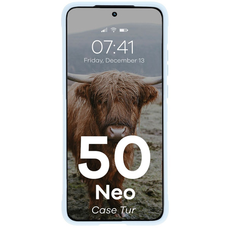 Pancerne etui Bizon Case Tur do Motorola Edge 50 Neo, jasnoniebieskie