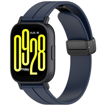 Silikonowy pasek Bizon Strap Watch Silicone L 22 mm do smartwatcha, granatowy