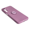 Etui Bizon Case Silicone Ring Sq do Galaxy A24, ciemnofioletowe
