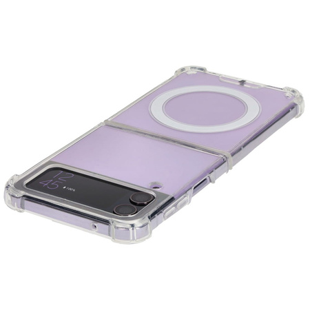 Etui Bizon Case Pure Magnetic do Samsung Galaxy Z Flip4, przezroczyste