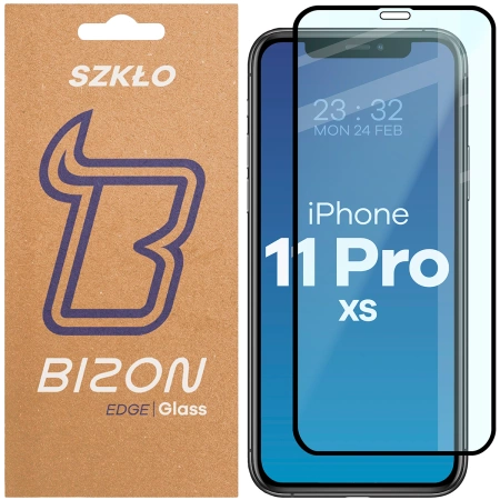 Szkło hartowane Bizon Glass Edge do iPhone 11 Pro / Xs, czarne