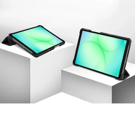 Etui z klapką Bizon Case Tab Croc do Galaxy Tab A11 / A9, czarne