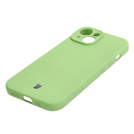 Etui Bizon Case Silicone do Apple iPhone 15, jasnozielone