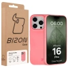 Etui z recyklingu Bizon Case ReLeaf do iPhone 16 Pro, różowe