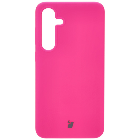 Silikonowe etui Bizon Soft Case do Galaxy S24 Plus, neonowo-różowe