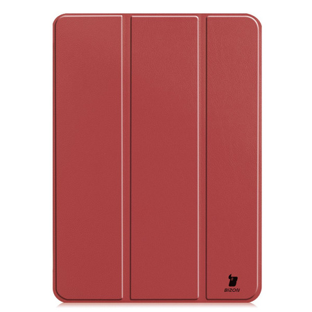 Etui Bizon Case Tab Croc do iPad Pro 11" 2025 / 2024, burgundowe