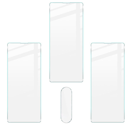 Szkło hartowane Bizon Glass Clear - 3 szt. + obiektyw, Sony Xperia 10 IV