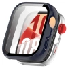 Etui ze szkłem do zegarka Bizon Case+Glass Watch do Huawei Watch Fit 4, niebieskie