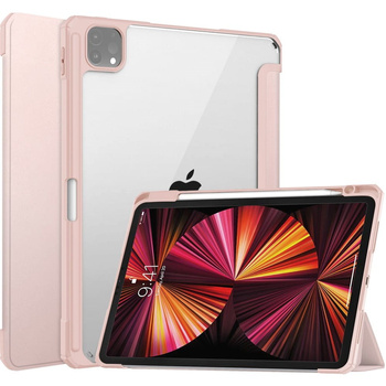 Etui Bizon Case Tab Clear Matt do iPad Pro 11 2022/2021/2020/2018, różowozłote